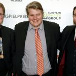 Drei Fünftel von PietSmiet beim Deutschen Computerspielpreis 2017: Peter Smits, Dennis Brammen und Christian Stachelhaus (Foto: Franziska Krug/Getty Images)