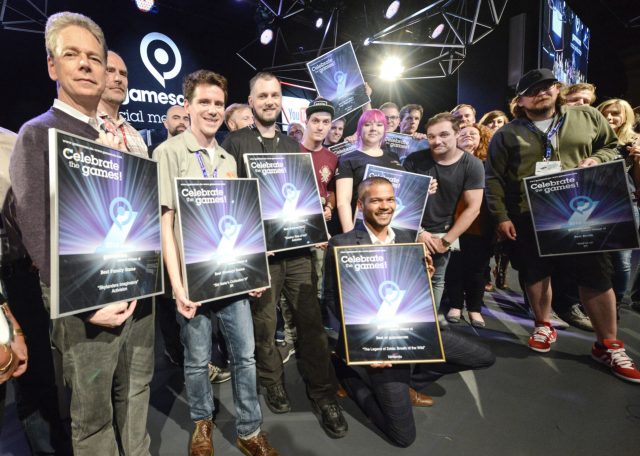 Die Sieger des Gamescom Award 2016 (Foto: KoelnMesse)