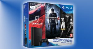 Das PlayStation 4 Uncharted 4 Bundle enthält neben der 1-TB-PlayStation 4 Slim auch noch zwei weitere Spiele.