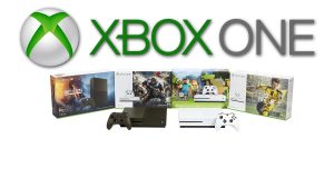 Microsoft bewirbt Xbox One S Bundles und Spieleneuheiten.