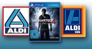 ALDI Süd und ALDI Nord verkaufen den PlayStation-4-Bestseller "Uncharted 4" ab 26.10. für 19,99 Euro.