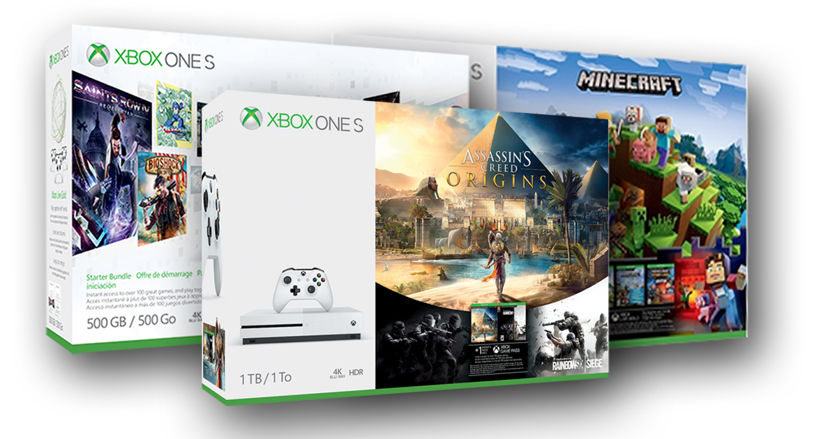 Xbox One S Bundle: Rechtzeitig zum Weihnachtsgeschäft baut Microsoft das Sortiment aus.