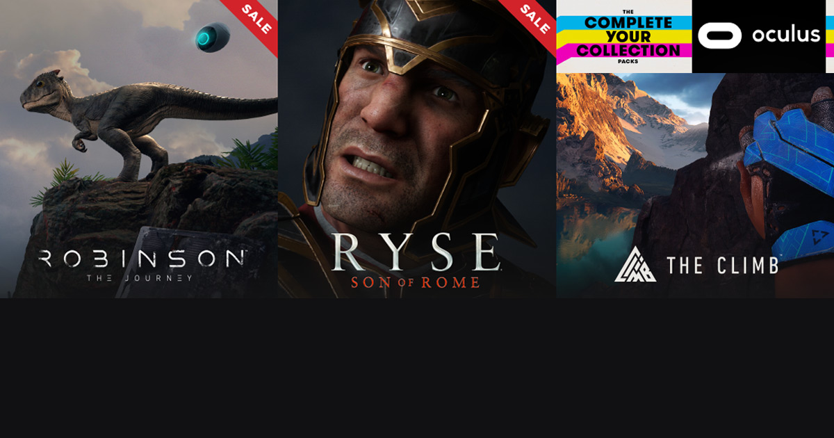 Crytek verkauft Ryse, Robinson und The Climb zum halben Preis.