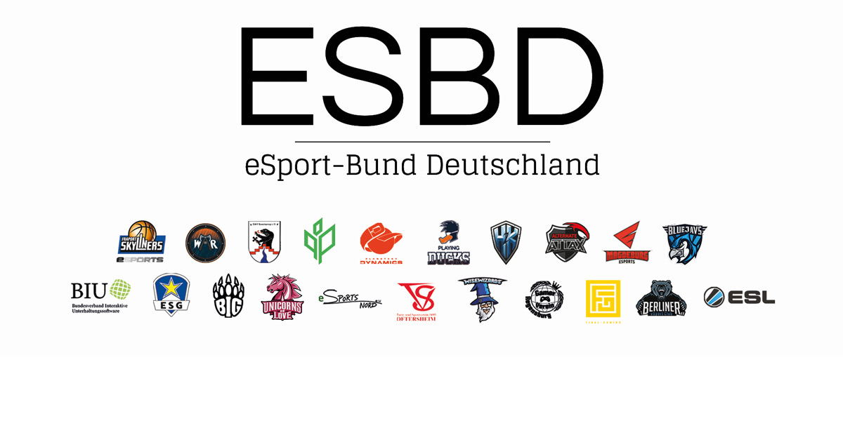 Zum Start vertritt der eSport-Bund Deutschland (ESBD) 20 deutsche Profi- und Amateur-Teams.
