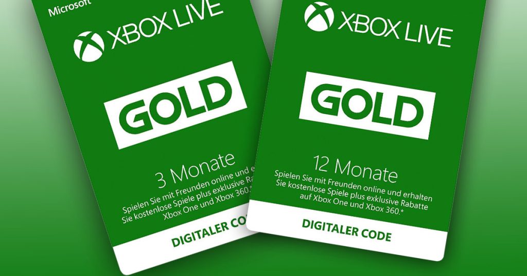 microsoft xbox live gold 12 monate