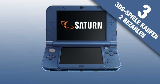 Aktuelle Saturn-Aktion: Drei 3DS-Spiele kaufen - zwei bezahlen. Der günstigste Artikel ist jeweils kostenlos (Fotos: Saturn / Nintendo)