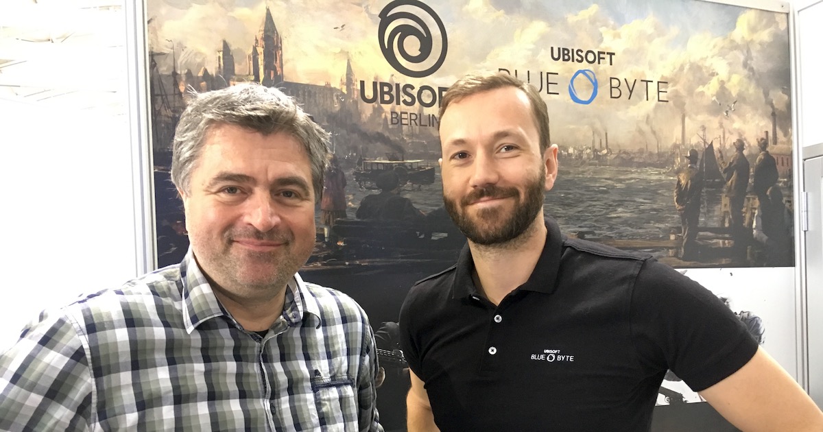 Benedikt Grindel (Managing Director) und Istvan Tajnay (Studio Manager Ubisoft Berlin) wollen die Entwicklungskapazitäten in Deutschland zügig ausbauen.