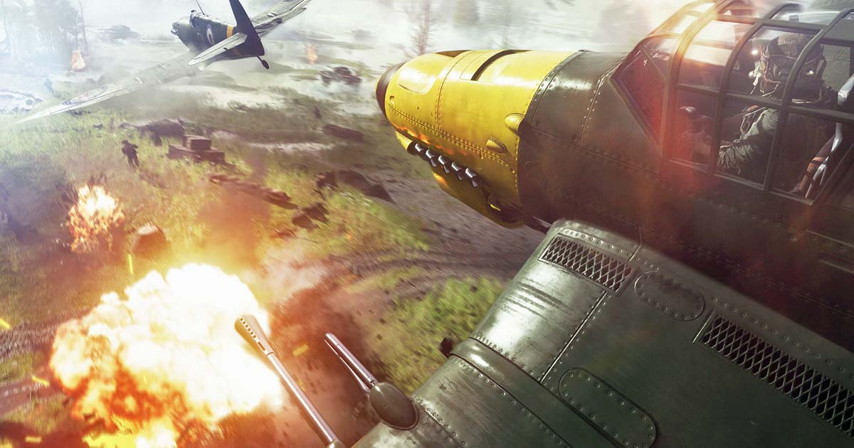 Der Multiplayer-Shooter "Battlefield 5" (erscheint am 19.10.) spielt vor der Kulisse des Zweiten Weltkriegs - die Serie kommt traditionell ohne verfassungsfeindliche Symbole aus (Abbildung: EA)