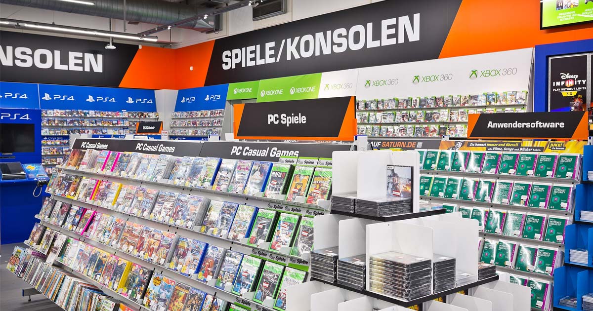 5-für-3-Aktion bei Saturn: Fünf Spiele kaufen, die beiden günstigsten gibt es geschenkt (Foto: MediaMarktSaturn Retail Group)