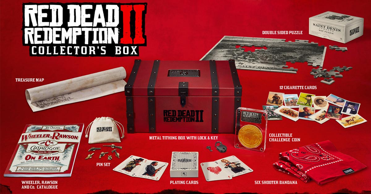 Ab sofort lässt sich Red Dead Redemption 2 vorbestellen: Die Collector's Box erscheint in limitierter Auflage (Abbildung: Rockstar Games)