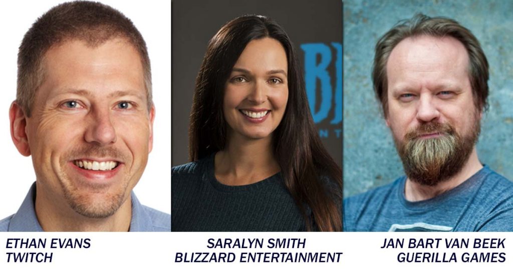Ethan Evans, Saralyn Smith und Jan Bart Van Beek zählen zu den Top-Speakern der diesjährigen Devcom 2018 (Fotos: Veranstalter)