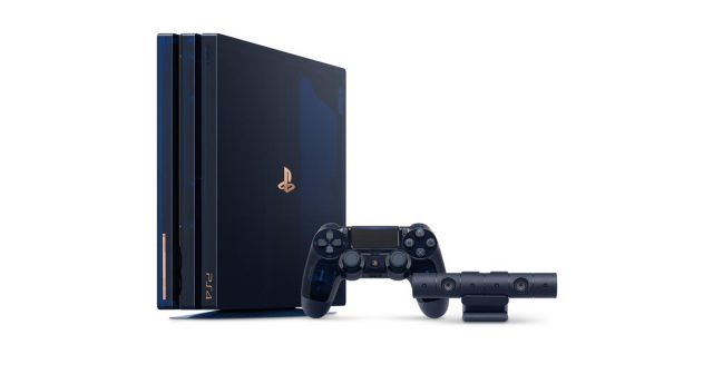 Das Sondermodell 500 Million Limited Edition PlayStation 4 Pro enthält den passenden Controller und eine PS-Kamera (Abbildung: Sony Interactive)