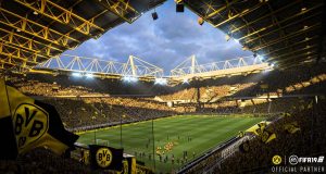 Gelbe Wand inklusive: Der Signal-Iduna-Park wurde für "FIFA 19" frisch vermessen (Abbildung: EA Sports)