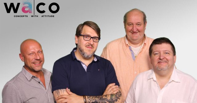 Die Geschäftsführung der Waco Mediahouse GmbH (von links): Alexander Kreis, Sven Siemen, Garry Leusch und Vitus Hoffmann (Foto: Waco)