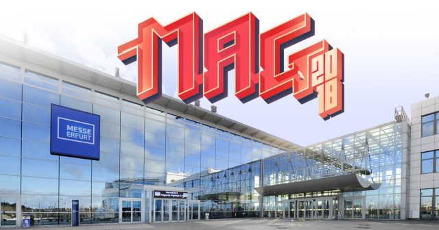 Die MAG Erfurt 2018 findet erstmals vom 5. bis 7. Oktober 2018 in Erfurt statt (Foto: Messe Erfurt / Logo: Super Crowd Entertainment)