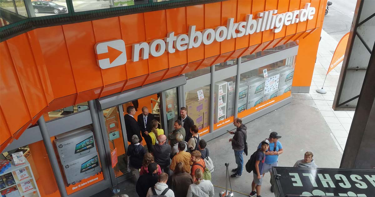Erst im September hat die Notebooksbilliger AG eine fünfte Filiale in Stuttgart eröffnet - jetzt folgt der Zusammenschluss mit Medimax (Foto: Notebooksbilliger)