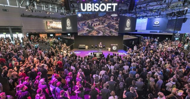 Gamescom-Fakten: Auch 2018 war der Ubisoft-Stand von Spiele-Fans umlagert (Foto: KoelnMesse / Oliver Wachenfeld)
