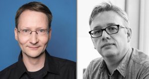 Thomas Pottkämper übergibt die Aufgabe als Studio-Manager von Ubisoft Blue Byte Mainz an David Wightman (Fotos: Ubisoft)
