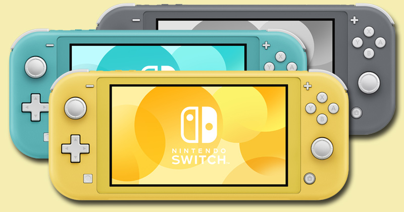 Grau, Türkis oder Gelb? Die neue Nintendo Switch Lite ist ab 20. September in drei Farben erhältlich (Abbildung: Nintendo)