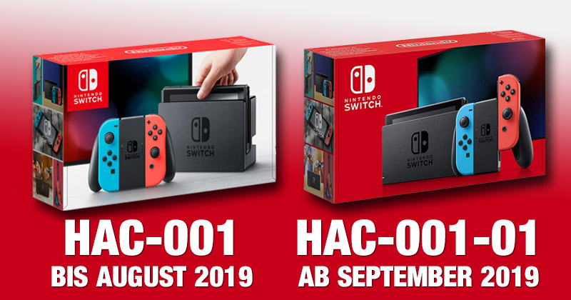 Mit der Baureihe HAC-001-01 bringt Nintendo im September 2019 eine verbesserte Version der Nintendo Switch auf den Markt (Abbildung: Nintendo of Europe)