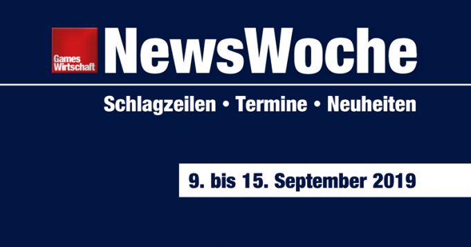 GamesWirtschaft NewsWoche: Schlagzeilen, Termine, Neuheiten der Kalenderwoche 37 (9. bis 15. September)