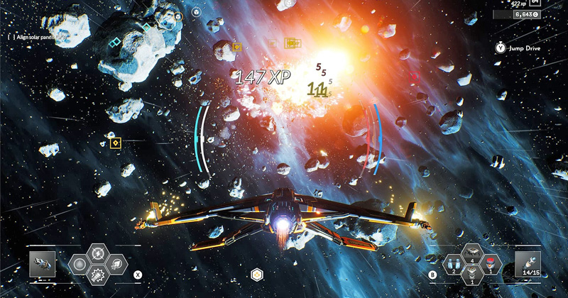 Szene aus "Everspace 2": An dem Weltraum-Actionspiel arbeiten allein bei Rockfish Games mehr als 20 Mitarbeiter (Abbildung: Rockfish)
