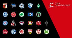 Diese 22 Bundesliga-Vereine beteiligen sich an der VBL Club Championship 2019/2020 (Abbildung: DFL)