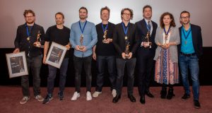 Die Preisträger des NextReality Awards 2019 bei der Verleihung am 6.11. (Foto: Martina van Kann)