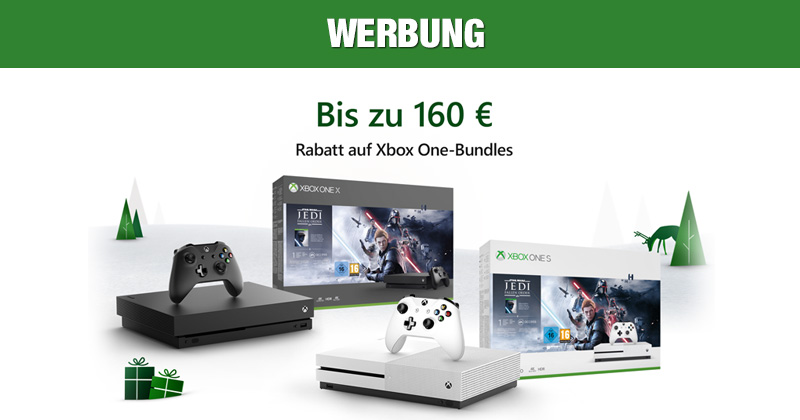 Aktuelle Konsolen-Bundles für 169 Euro: Bis 2. Dezember läuft der Xbox Black Friday 2019 (Abbildung: Microsoft)