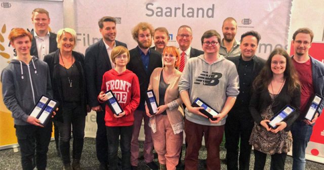 Preisträger und Ausrichter des Game Award Saar 2019 bei der Verleihung am 19. Dezember in Saarbrücken (Foto: Saarland Medien)
