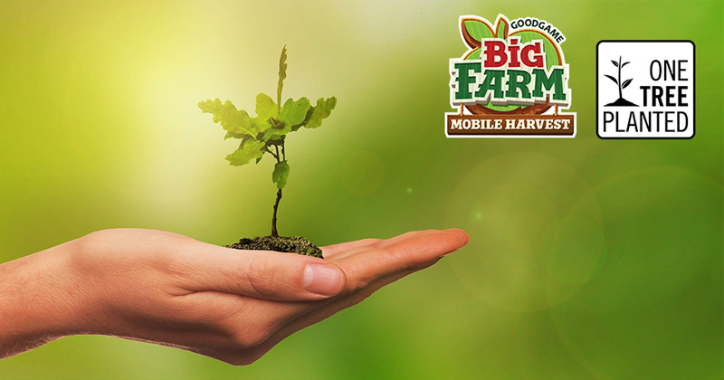 Gemeinsam mit den Spielern von "Big Farm: Mobile Harvest" will Goodgame Studios zur Wiederaufforstung des Amazonas beitragen (Abbildung: Goodgame Studios)
