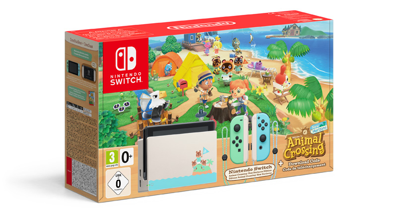 Reif für die Insel: Das "Animal Crossing: New Horizons"-Bundle ist seit dem 20. März 2020 auf dem Markt (Abbildung: Nintendo)