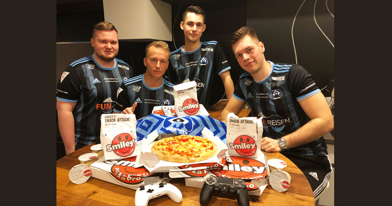 Neuer Sponsor von HSV eSports: Pizza-Lieferdienst Smiley's (Foto: HSV)