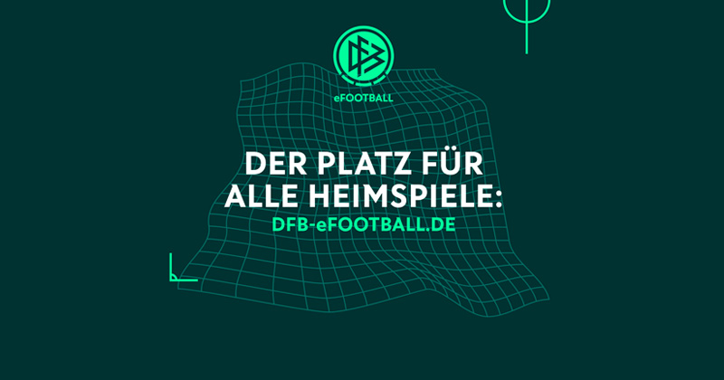 Seit dem 26.3.2020 am Netz: die Plattform DFB-eFootball (Abbildung: Deutscher Fußballbund)