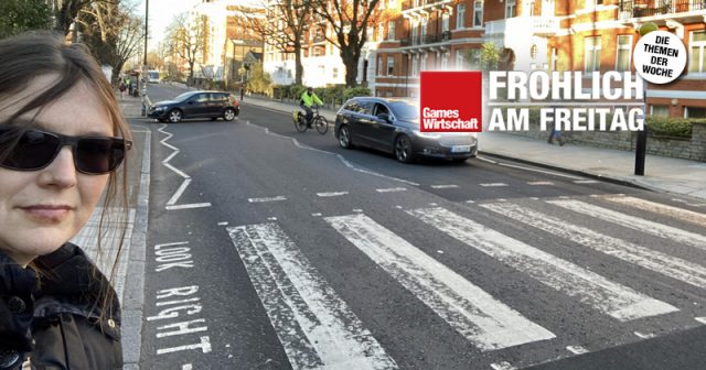 Die Abbey Road in London Ende Januar 2020