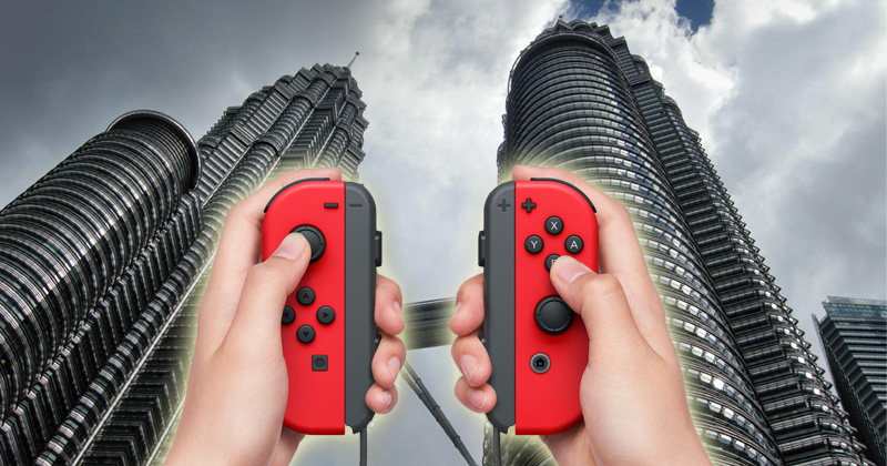 Dunkle Wolken über Kuala Lumpur: Der Corona-Lockdown in Malaysia bremst die Nintendo-Switch-Produktion aus (Fotos: Nintendo, GamesWirtschaft)