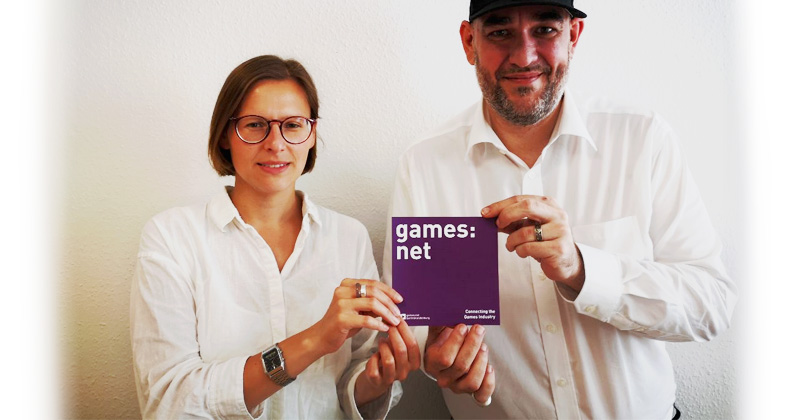 Maria Wagner übergibt die Leitung des Games:Net an Nachfolger Lars Vormann (Foto: Media:Net Berlin-Brandenburg)