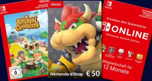 Nintendo bietet Download-Codes für einzelne Spiele, eShop-Guthaben und Switch-Online-Abos an (Abbildungen: Nintendo)