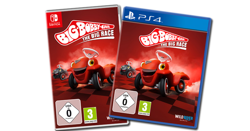 Erscheint am 24.9.2020 für PlayStation 4, Switch und PC: Rennspiel "BIG Bobby Car: The Big Race" (Abbildung: Wild River Games)