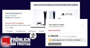 Amazon, Otto, MediaMarkt, Müller: Die PlayStation 5 ist in faktisch allen Online-Shops ausverkauft (Screenshots)