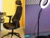 Ab Oktober 2021 bei IKEA: MATCHSPEL-Gaming-Stuhl und LANSPELARE-Ringlicht (Fotos: Inter IKEA Group)