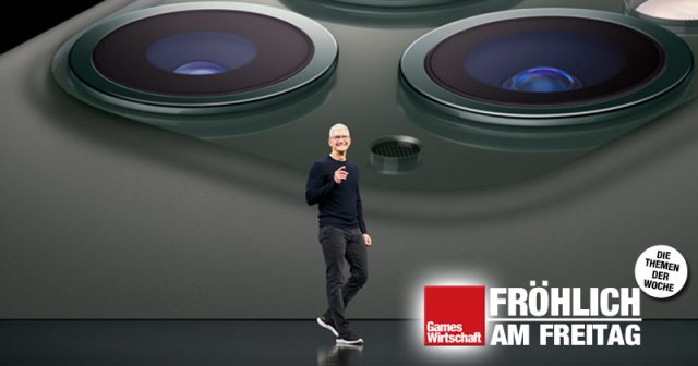 Apple-CEO Tim Cook bei der Vorstellung des iPhone 11 im September 2019 - damals noch vor Publikum (Foto: Apple)