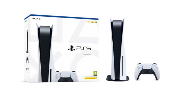 So sieht der Karton der PlayStation 5 aus, der ab dem 19.11. an Vorbesteller geliefert wird (Foto: Sony Interactive)