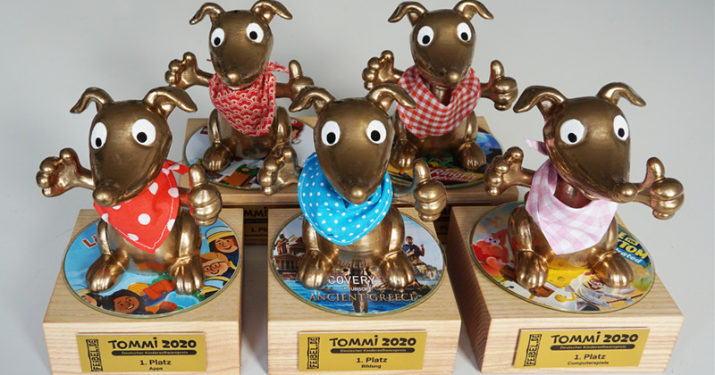 Die Gewinner des Kindersoftwarepreis TOMMI 2020 (Foto: Thomas Feibel)