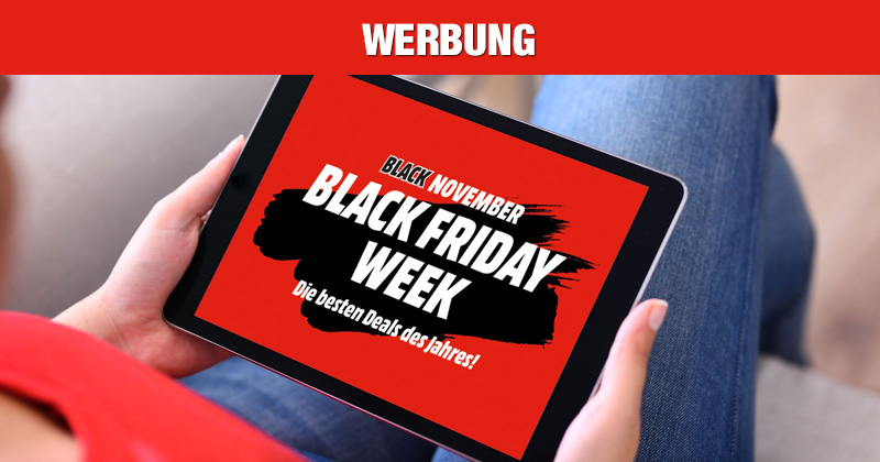 Die Black Friday Week 2020 von MediaMarkt läuft bis zum 29.11.2020 (Abbildung: MediaMarktSaturn)