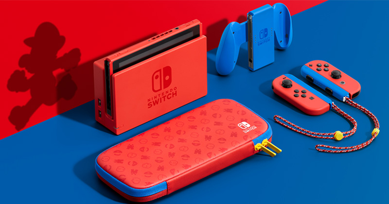 Der Lieferumfang der Nintendo Switch Mario-Edition (Abbildung: Nintendo)