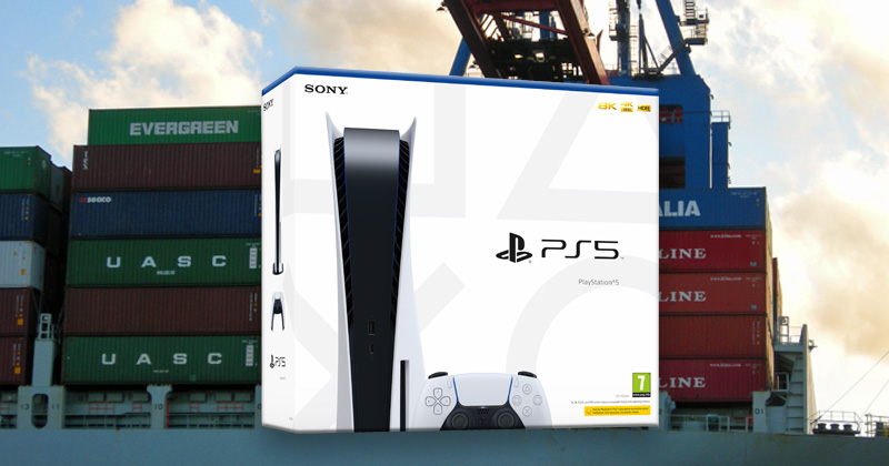 Ebenso wie die meisten anderen Waren aus Fernost gelangt auch die PlayStation 5 in Seefracht-Containern nach Europa (Fotos: GamesWirtschaft / Sony Interactive)