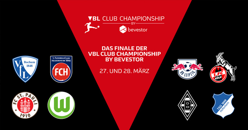Virtual Bundesliga Club Championship 2021: Acht Bundesligisten kämpfen um den Titel des Klub-Meisters (Abbildung: DFL)