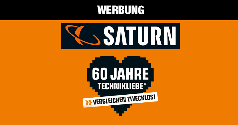 Neuer Saturn-Prospekt: Saturn feiert 60 Jahre Technik-Liebe (Abbildung: Saturn)