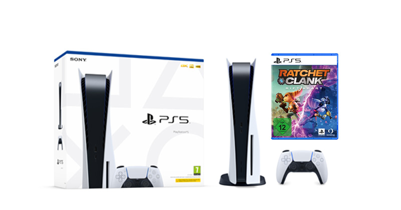 Kommt das PS5-Bundle bestehend aus PlayStation 5 und Ratchet & Clank: Rift Apart? (Abbildungen: Sony Interactive)